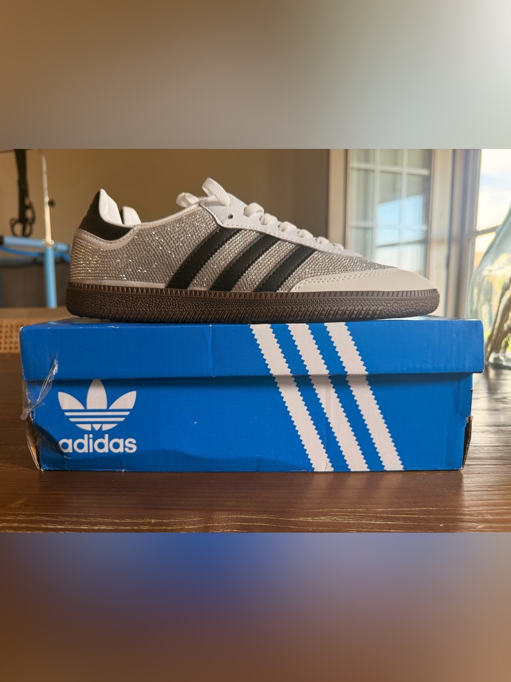 adidas White Black Brown Sneakers - Picture 6 of 11